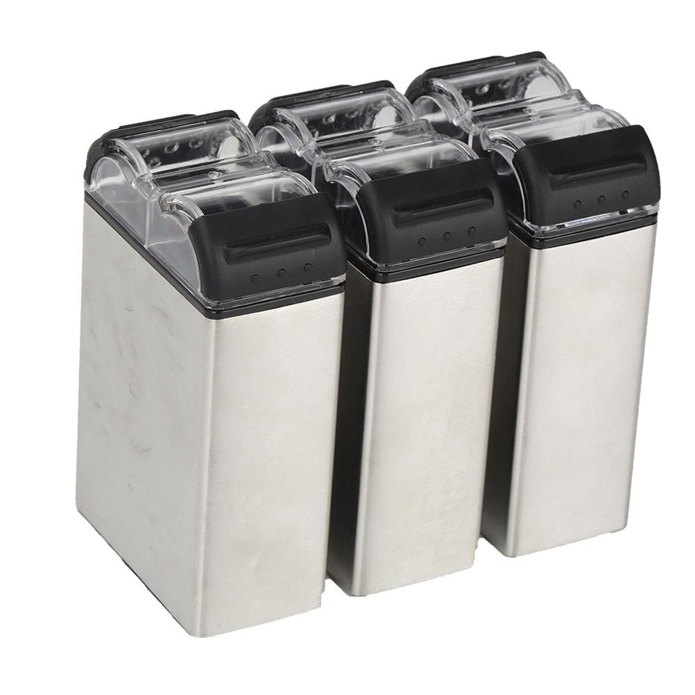 طقم علب بهارات كاملة 3 قطع- يحمي البهارات من الرطوبة، متين لتحمل الاستخدام الشاق، مناسب للرحلات والنزهات،ضمان سنتان