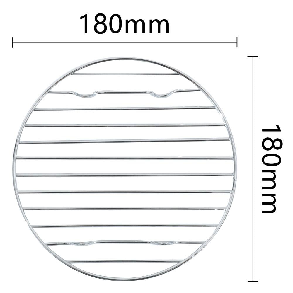 شبك موقد غاز 18 سم - يتحمّل حرارة عالية، متعدد الاستخدامات، سهل الاستخدام،ضمان سنتان