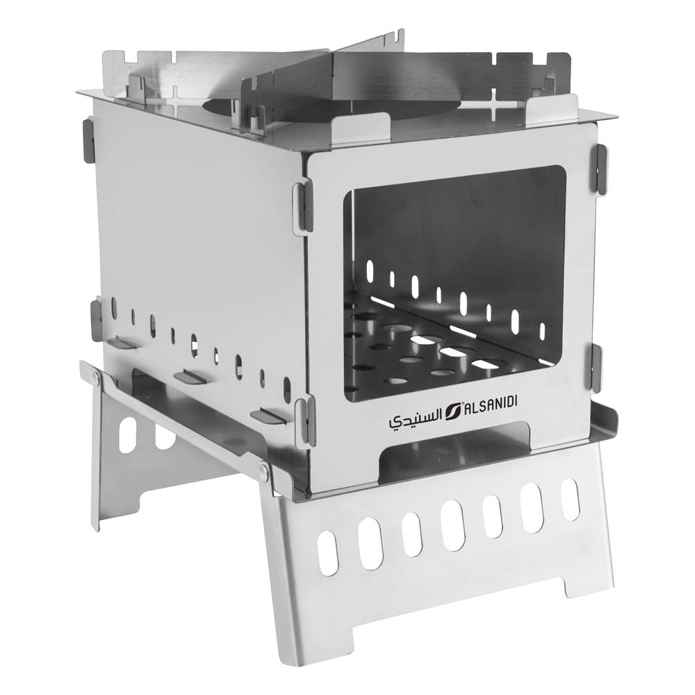 شواية هايكنج متعددة الوظائف 20.5* 15.5* 21 سم- خفيفة وسهلة الحمل، تتحمل درجات حرارة عالية، متعددة الاستخدامات،ضمان سنتان