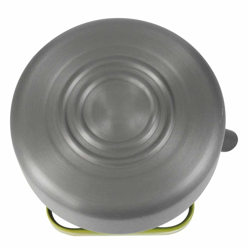 إبريق شاي ستانليس ستيل 1 لتر، خفيف في الحمل ومتين للاستخدام المتكرر، توزيع حرارة متوازن