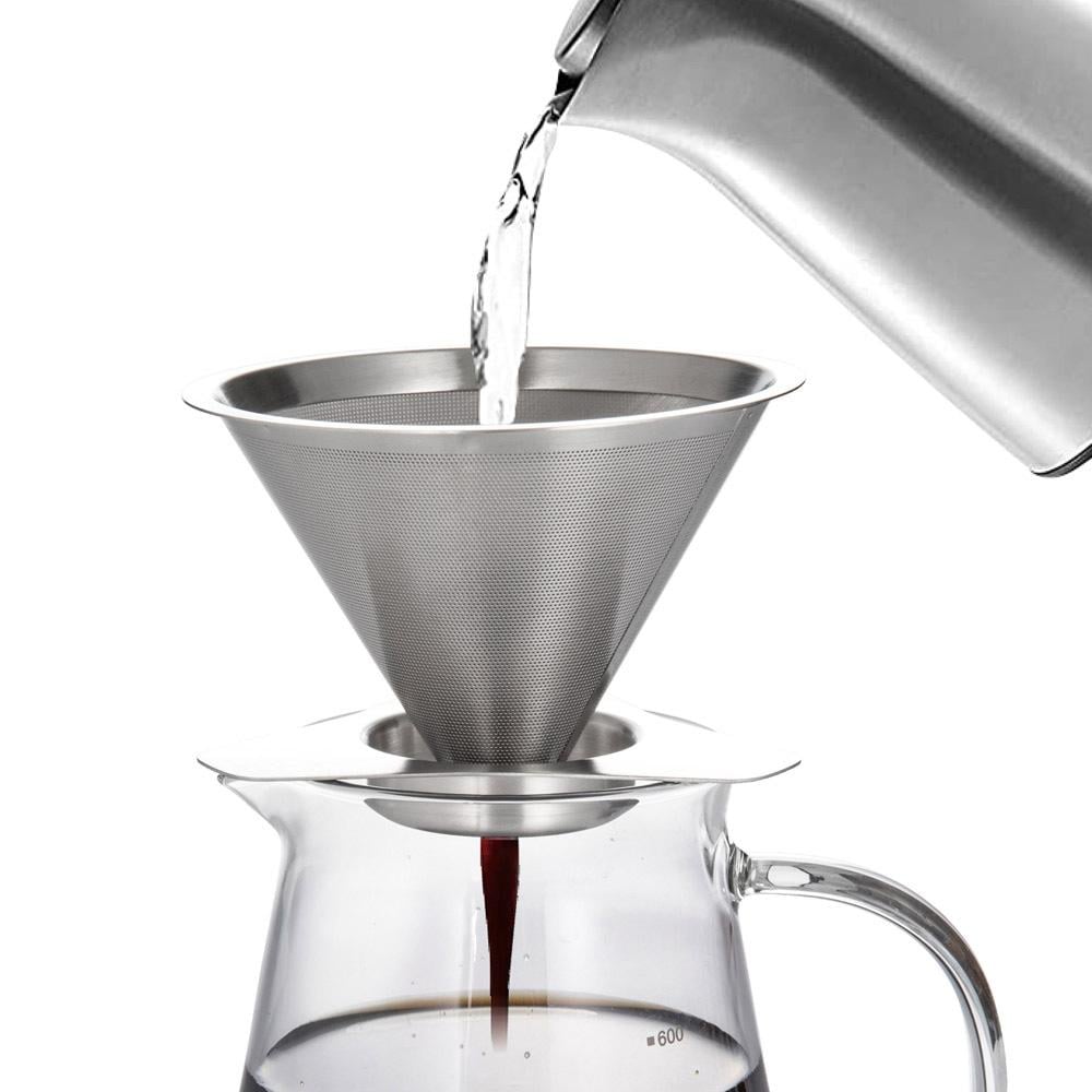 ابريق تحضير قهوة مختصة 600 مل - تصفية مثالية للقهوة، يتحمل تغيرات الحرارة، تصميم مريح وسهل الحمل،ضمان سنتان