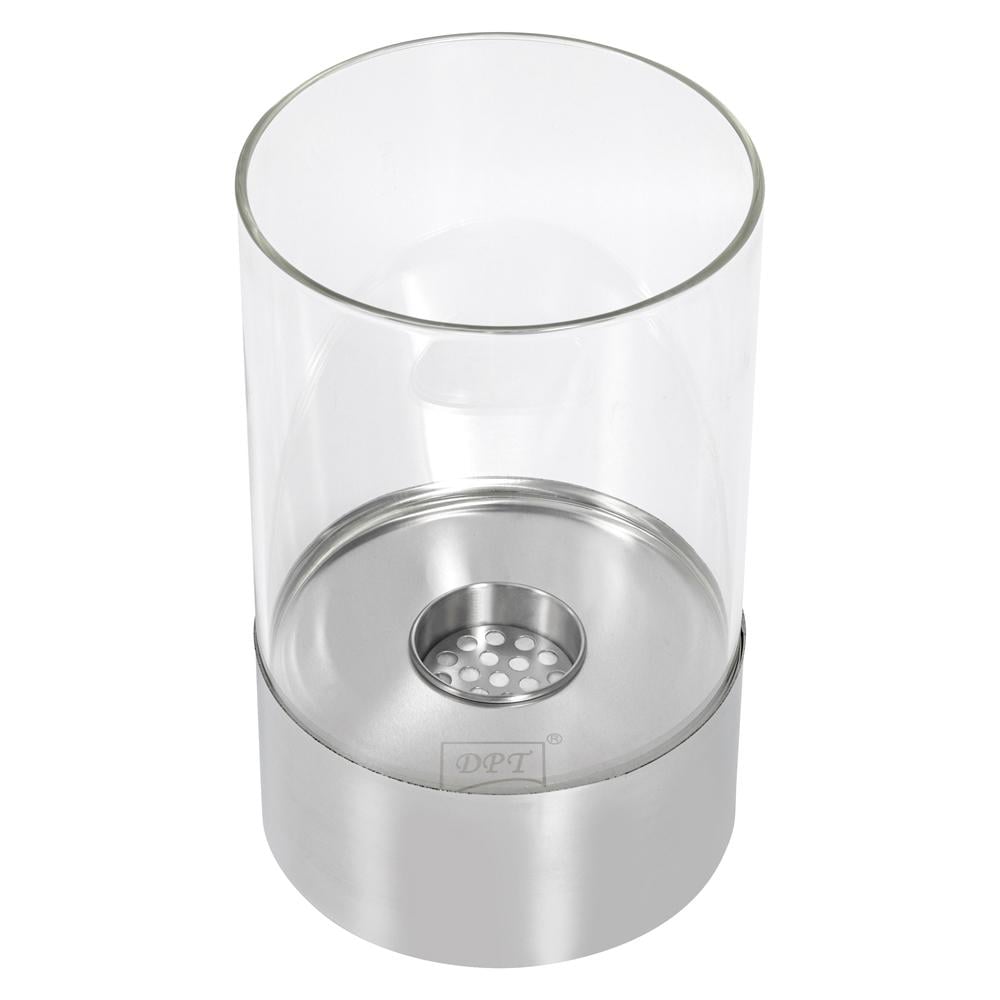 مدفأة طاولة ستانليس ستيل وزجاج صلب 23* 23* 39 سم- آمنة ونظيفة بدون دخان أو روائح، تصميم أنيق يضيف لمسة دافئة، سهلة الاستخدام والتنظيف،ضمان سنتان