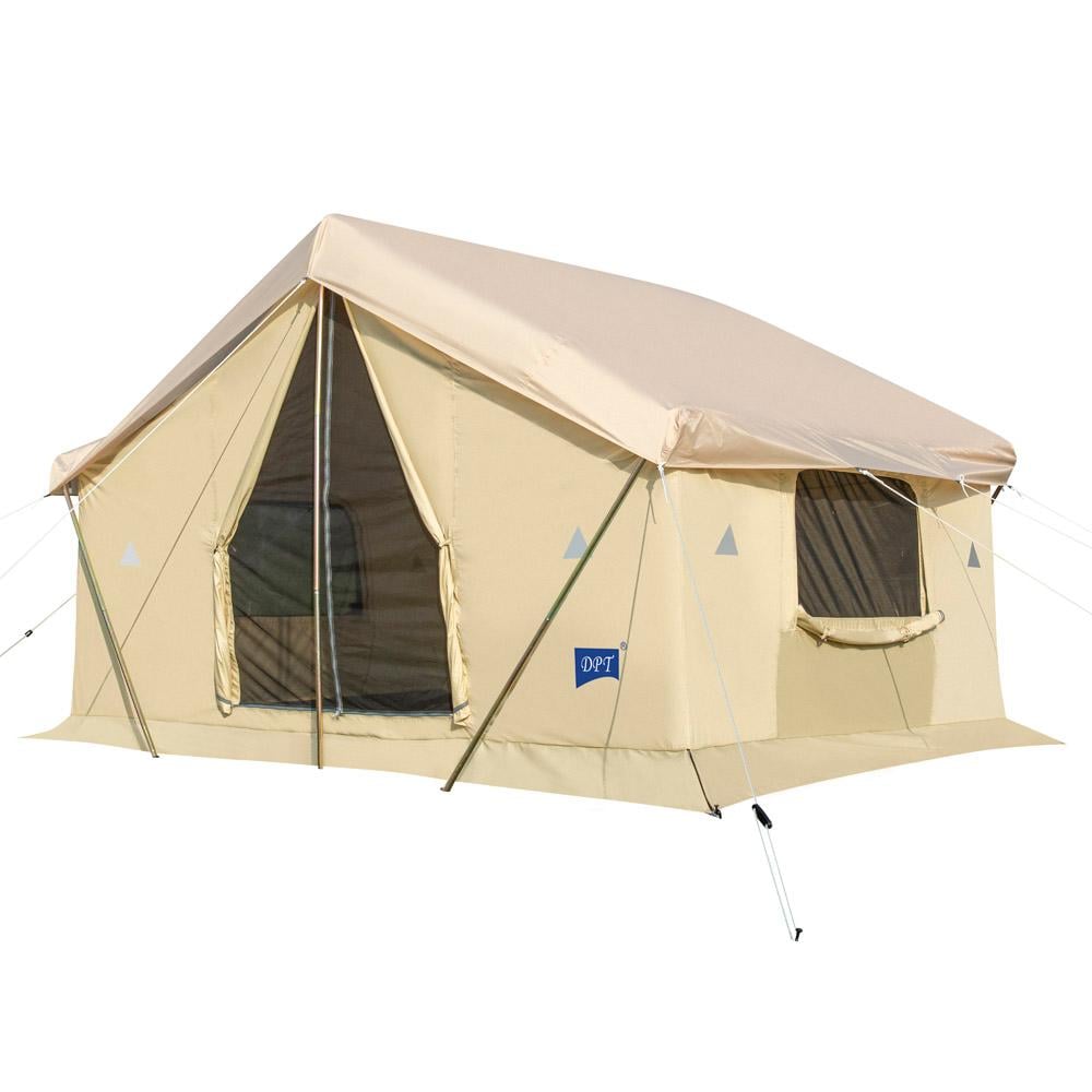 خيمة الحجرة قماش كانفاس 4*3*2.5م- مساحة واسعة ومرتفعة، مقاومة قوية للعوامل الجوية، سهلة التركيب والتنقل،ضمان سنتان