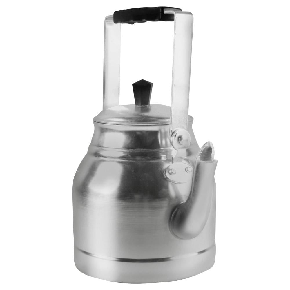 ابريق شاي الومنيوم هندي 2.15 لتر - يتحمل الحرارة العالية، مقاوم للصدأ، سهل التحكم والصب،ضمان سنتان