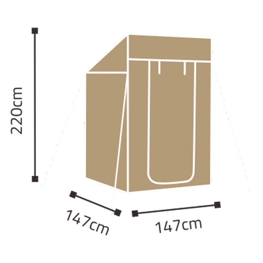 خيمة حمام هوائية 2.2*1.4م- توفر خصوصية وراحة، تحافظ على الجفاف، سهلة التركيب والنقل،ضمان سنتان
