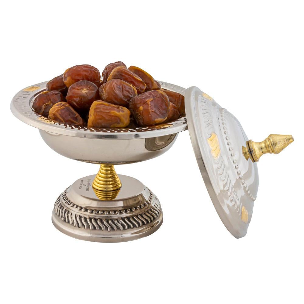 12cm Indian Copper Dates Tray - Keeps dates clean, easy to clean, elegant design adds a luxurious touch