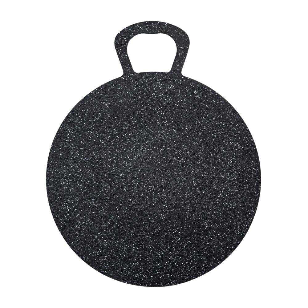 صاج شوي المونيوم مصبوب طبقة غير لاصقة 45 سم - يتحمّل الطبخ الشاق، يمنع التصاق الطعام، سهل التنظيف،ضمان سنتان