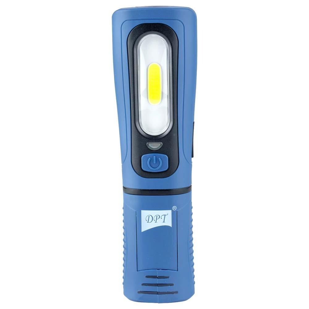 كشاف المخيمات اضاءة LED قابل للشحن 260 لومنز- تثبيت مغناطيسي عملي، توجيه مرن للضوء، عمر بطارية طويل،ضمان سنتان