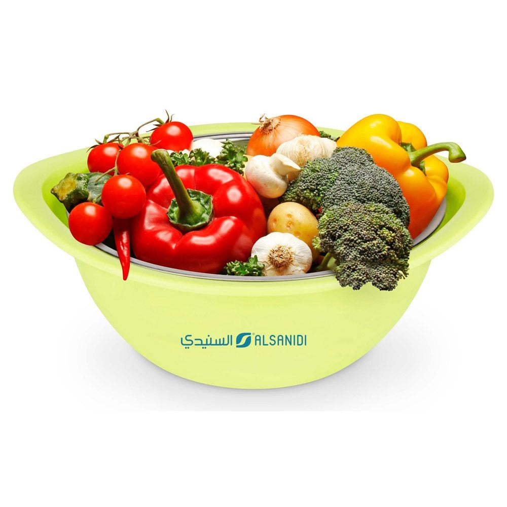 مصفاة ارز ستانلس ستيل عالي الجودة 20 سم - صحي وآمن، سهل التنظيف، يوفر استهلاك المياه،ضمان سنتان