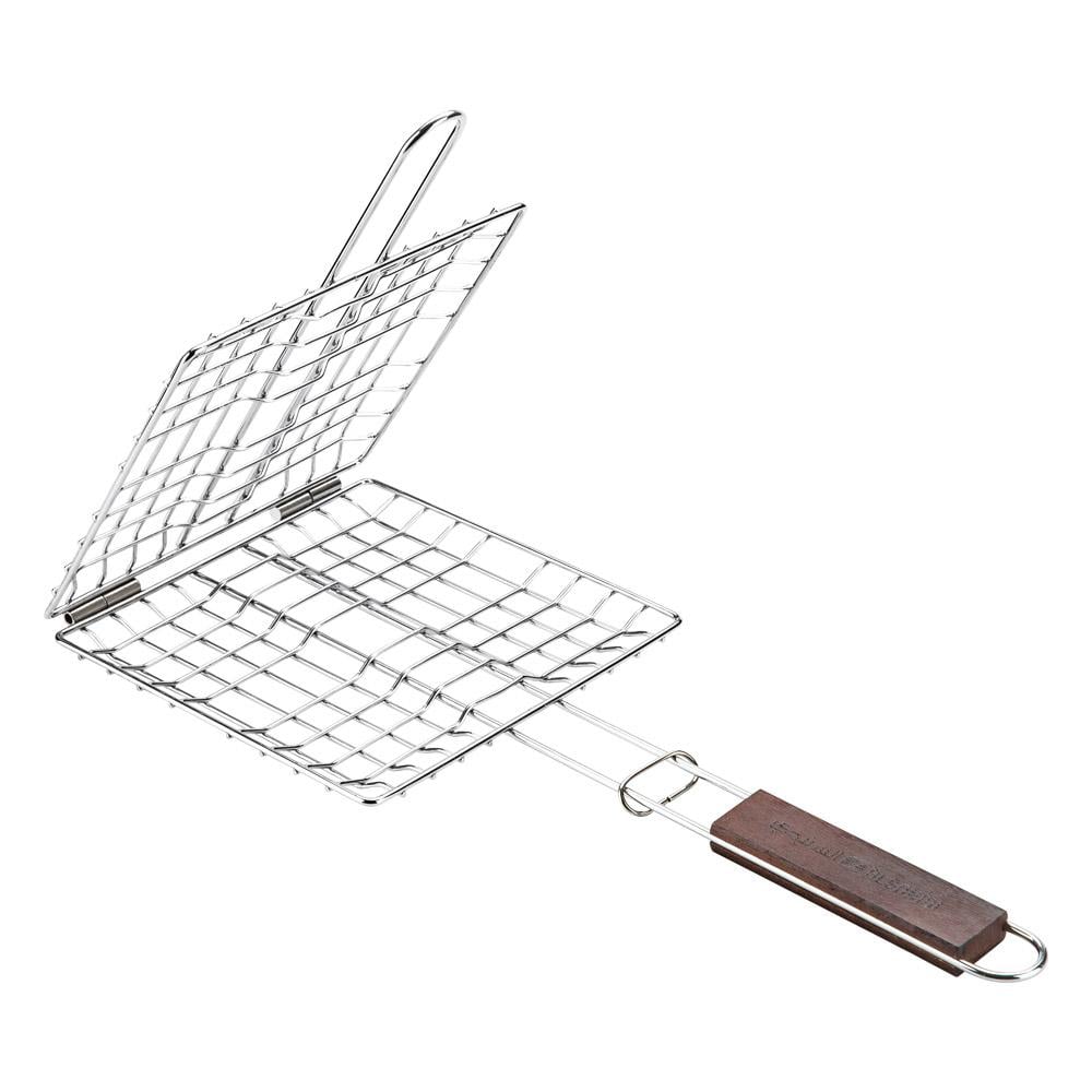 25*25cm Coated Metal Grilling Net - Durable and heat resistant, easy to carry and store, suitable size for grilling