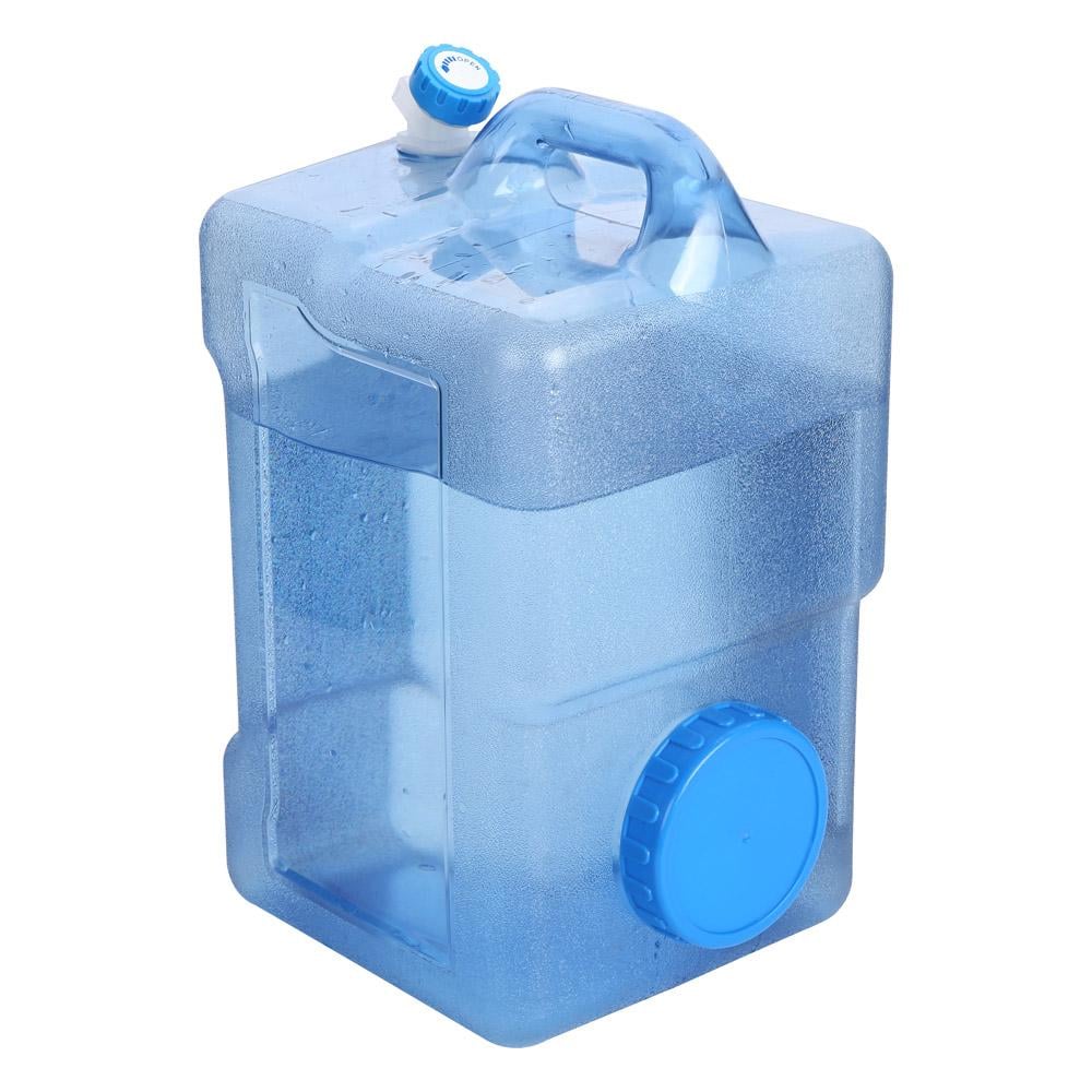 جركل ماء بلاستيك مع بزبوز 18 لتر - تخزين مياه آمن وصحي، سهل الحمل والنقل، سهل التعبئة والتنظيف،ضمان سنتان