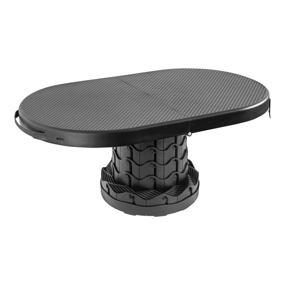 كرسي مع طاولة متعدد الاستخدام قابل للطي يتحمل 180 كجم- سهلة الحمل والتخزين، تتحمل وزن عالي، متعددة الاستخدامات،ضمان سنتان