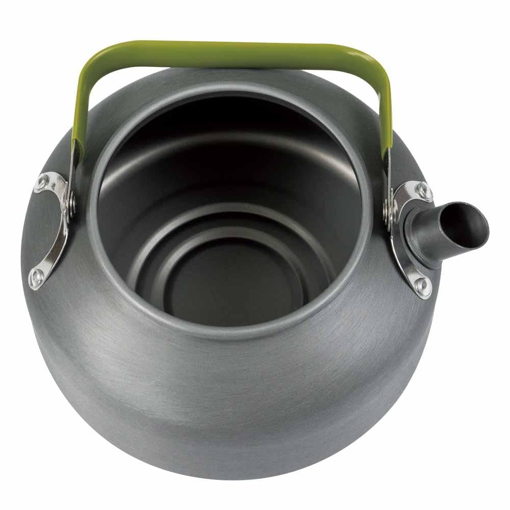 إبريق شاي ستانليس ستيل 1 لتر، خفيف في الحمل ومتين للاستخدام المتكرر، توزيع حرارة متوازن