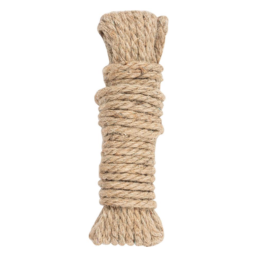 حبل متعدد الاستخدامات من الجوت 12 م- متين وموثوق، يناسب الأنشطة الخارجية، سهل الحمل والاستخدام،