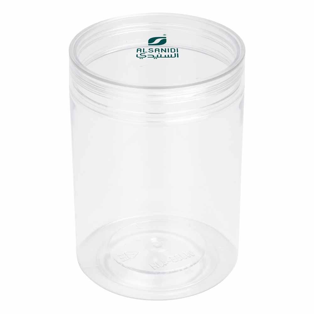 0.535 liter clear plastic spice container, keeps spices fresh, prevents moisture, 2-year warranty