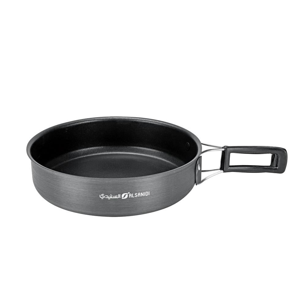 طقم اواني الومنيوم للتخييم والهايكنج 4 قطع - خفيفة وسهلة الحمل، تنظيف سريع، متعددة الاستخدامات،ضمان سنتان