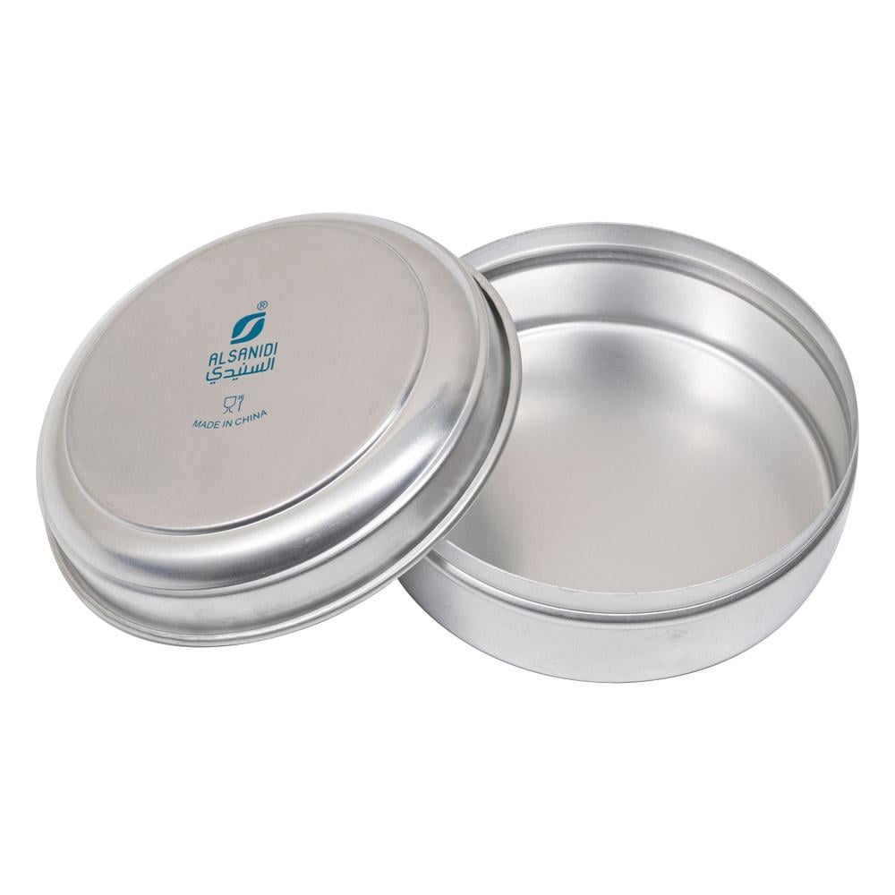 تمرية الومنيوم مع جراب 2.15 لتر- خفيفة الوزن وسهلة الحمل، متينة ومقاومة للتآكل، تحافظ على التمر بشكل أنيق ومنظم،ضمان سنتان