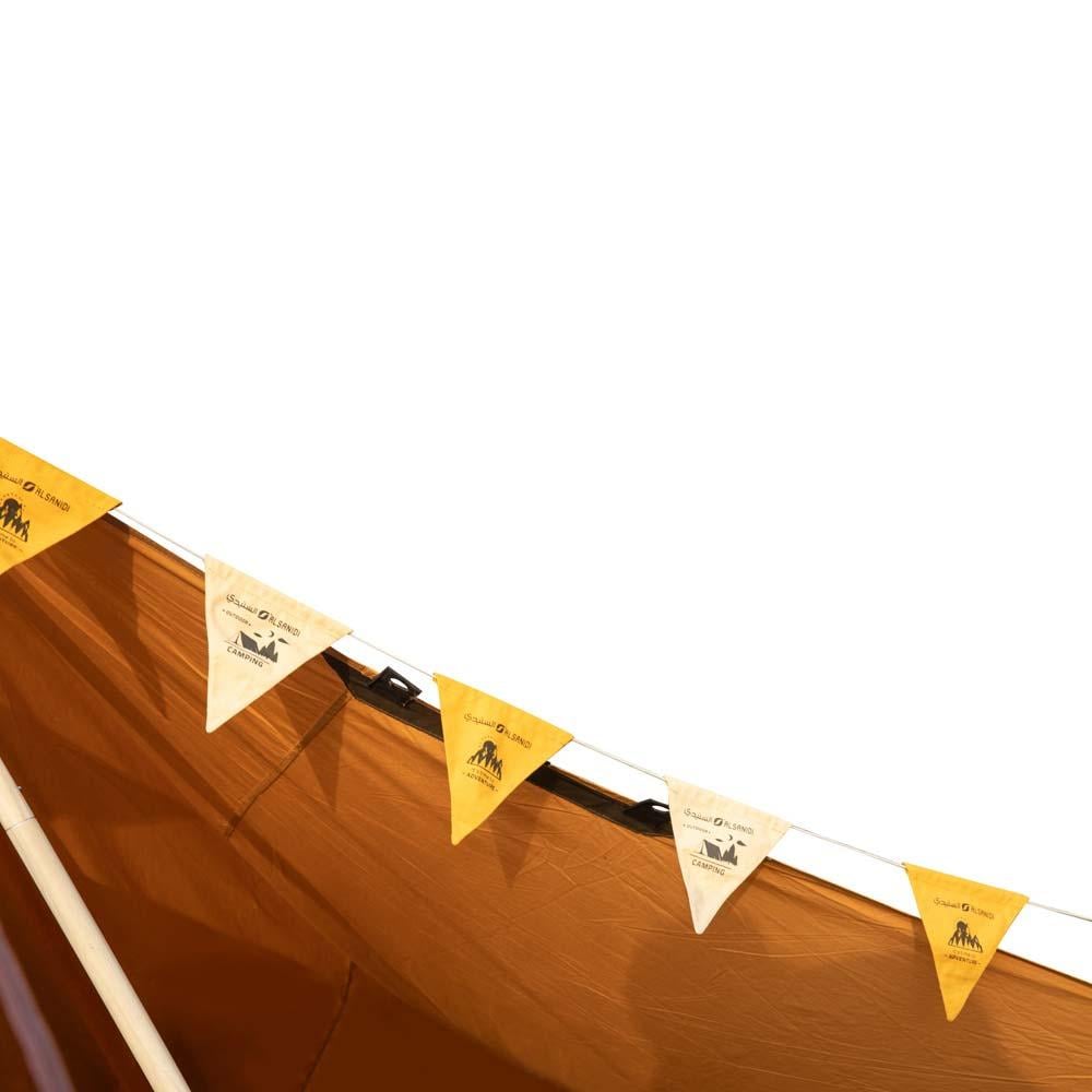 علم ديكور للخيام والمنازل 6 متر- متين ويتحمل الاستخدام الخارجي، سهل التنظيف والتخزين، يضفي جمالية واضحة للخيمة،ضمان سنتان