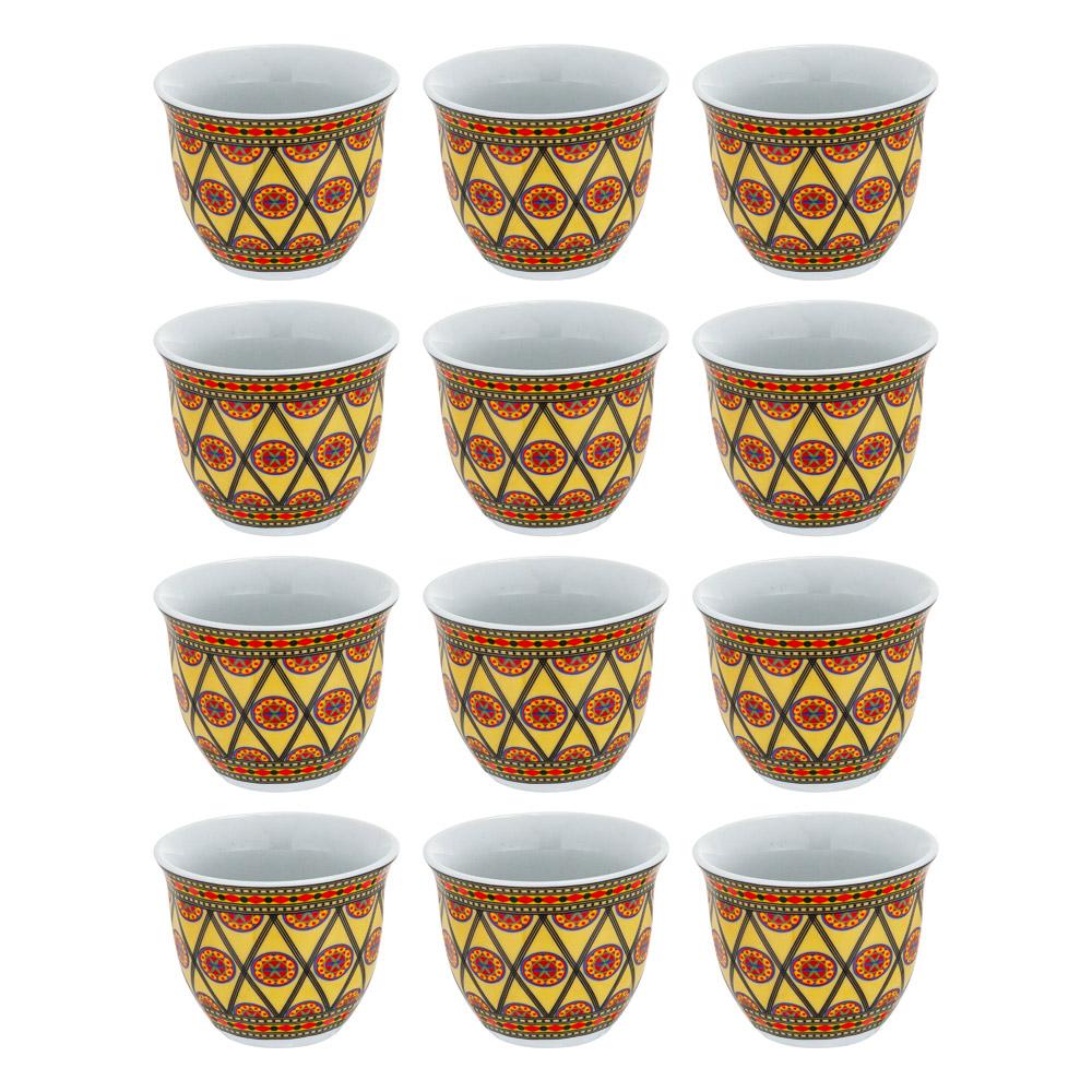 طقم فناجيل قهوة بالنقش النجدي 16.7*24.2*7.9سم- تحمي الفناجين من الصدمات والرطوبة، سهلة الحمل والتنقل، مثالية للاستخدام الخارجي،ضمان 3 سنوات