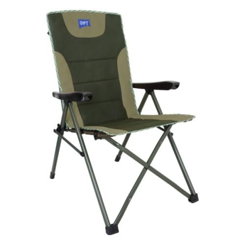 Green picnic chair, foldable, supports 100 kg, sturdy and durable design, 2-year warranty