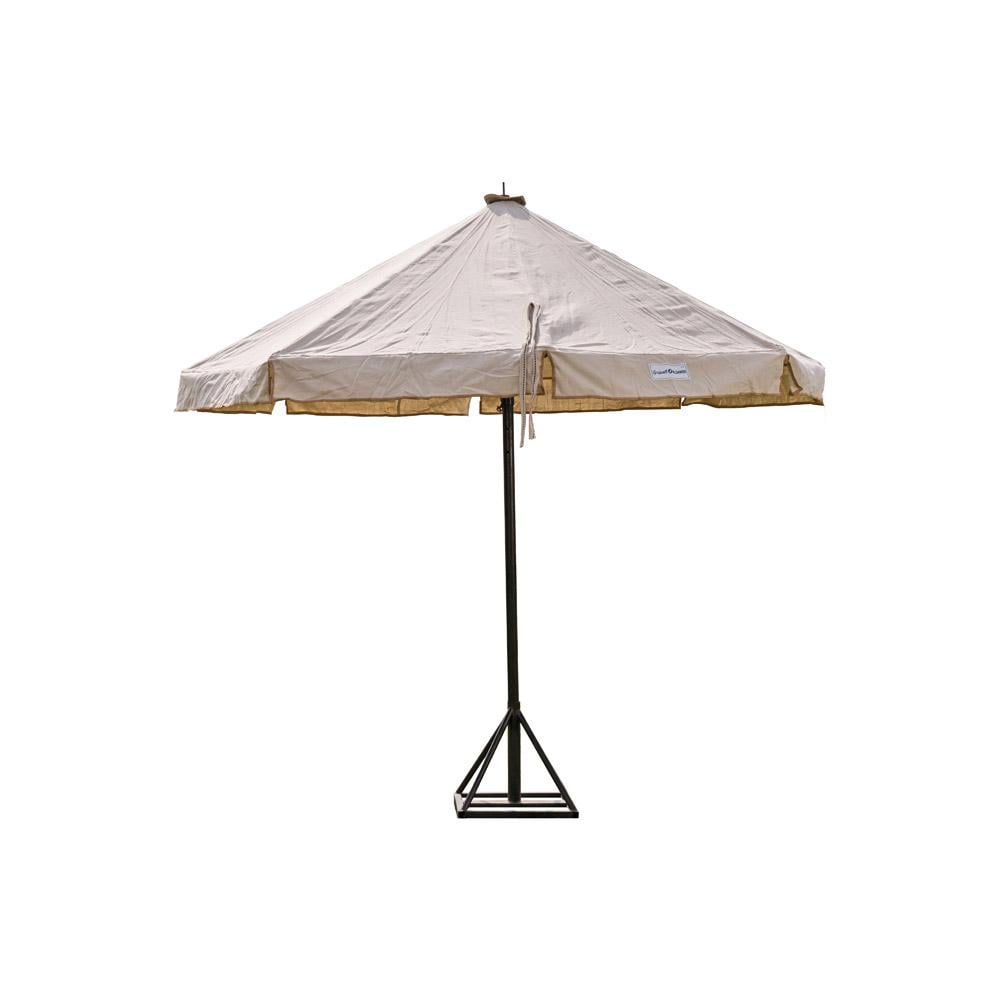 Al-Sanidi 3m Round Umbrella - Provides ample shade, is durable and withstands outdoor use, and has excellent stability.