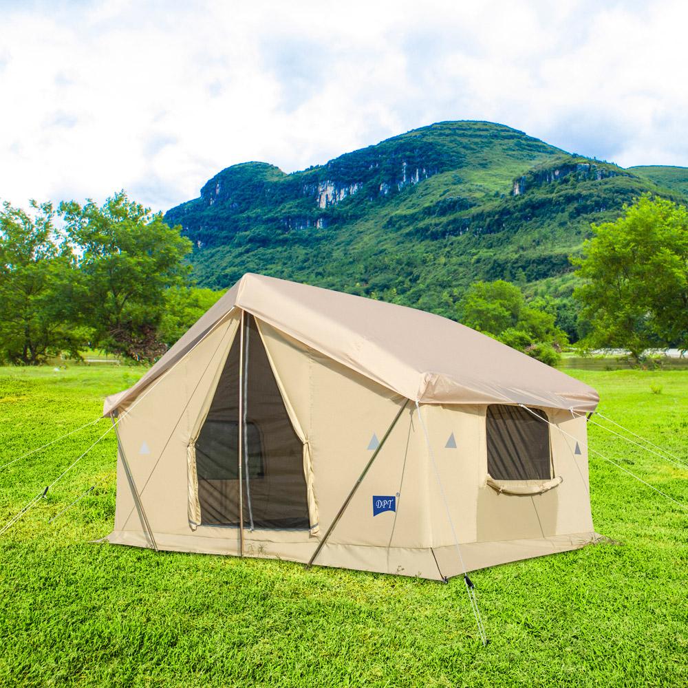 خيمة الحجرة قماش كانفاس 4*3*2.5م- مساحة واسعة ومرتفعة، مقاومة قوية للعوامل الجوية، سهلة التركيب والتنقل،ضمان سنتان