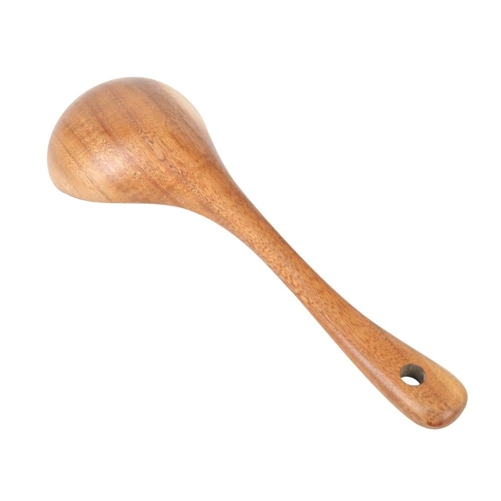 ملعقة طبخ خشب 20 سم - آمنة وصديقة للبيئة، تدوم طويلاً، سهلة التنظيف ولا تحتفظ بالروائح،ضمان سنتان