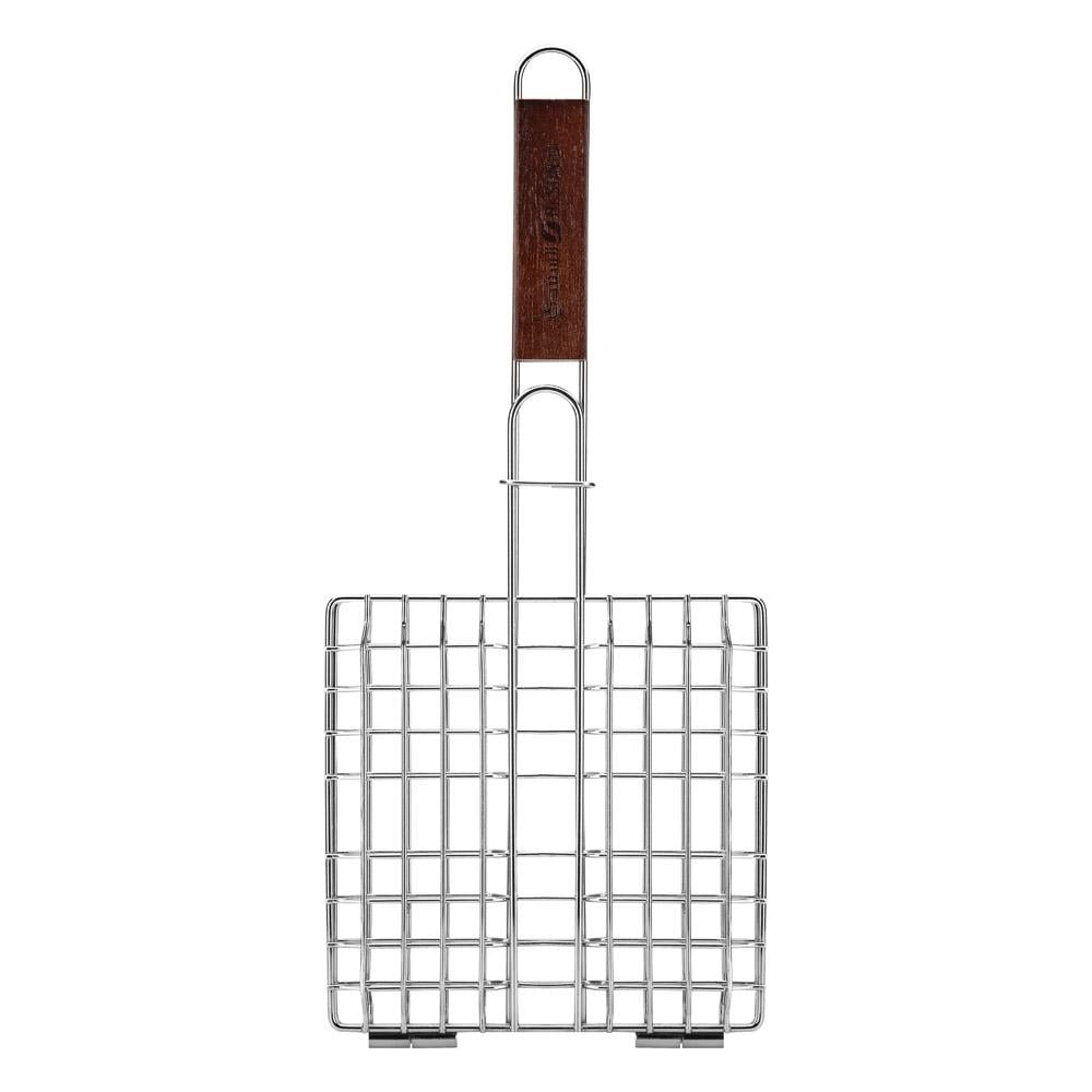 25*25cm Coated Metal Grilling Net - Durable and heat resistant, easy to carry and store, suitable size for grilling