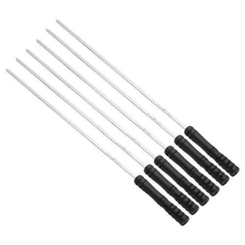BBQ Skewers Set 6 Pieces 43.5cm - Durable and long lasting, easy to use, suitable for all types of barbecue