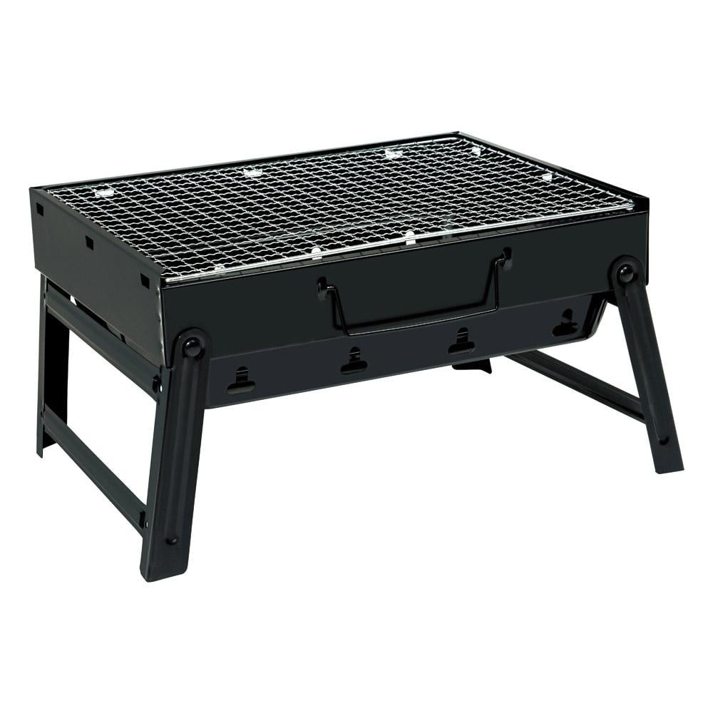 Portable charcoal grill 35*27*20 cm - easy to carry and store, withstands repeated use, suitable for outdoor grilling