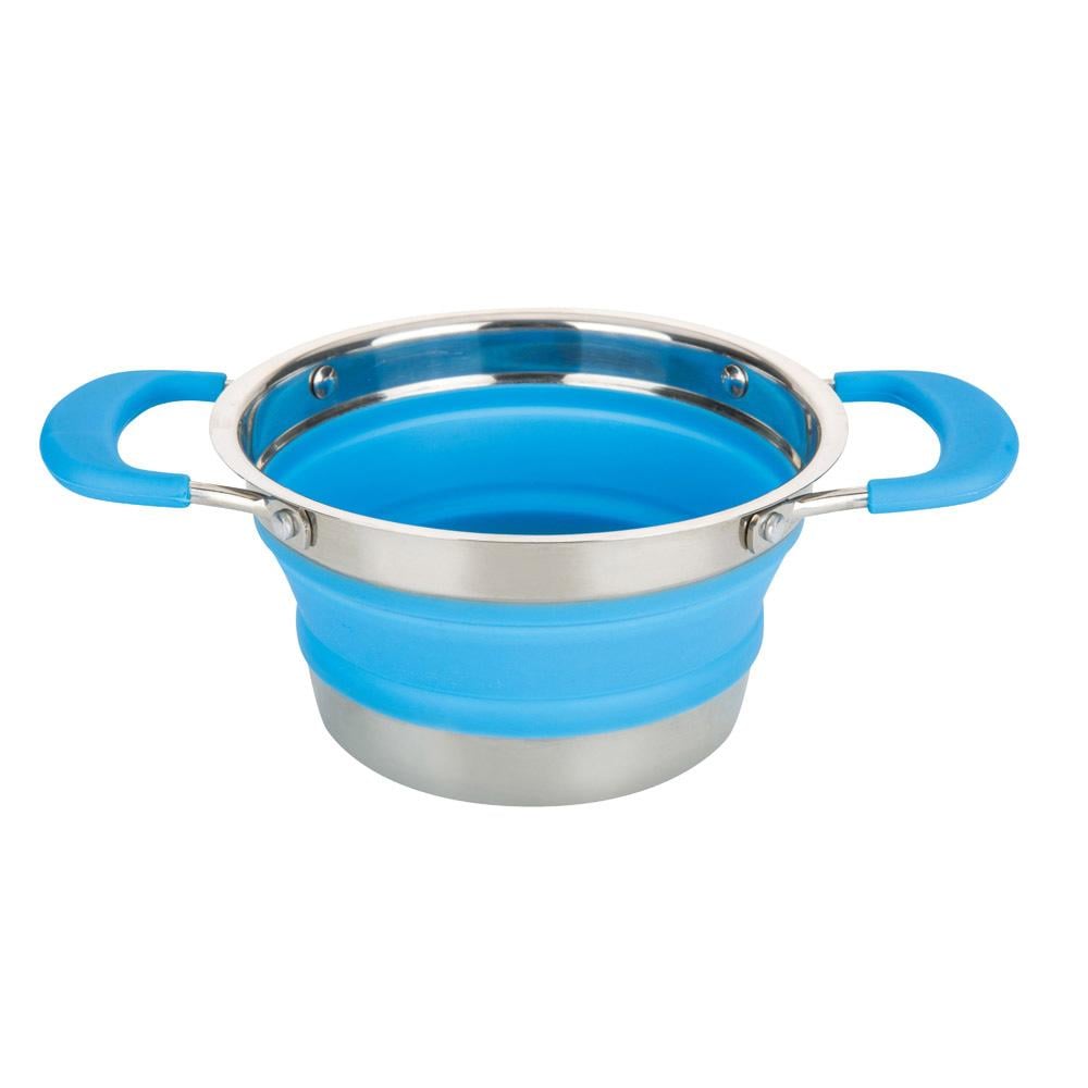 قدر سيلكون قابل للطي 1 لتر - يوفر مساحة، سهل الحمل والتنظيف، يتحمل درجات حرارة عالية،ضمان سنتان