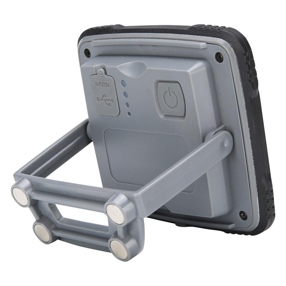 كشاف مخيمات قابل للشحن 600 لومن- إضاءة قوية متعددة المستويات، سهل الحمل والتثبيت، يدوم لساعات طويلة،ضمان سنتان