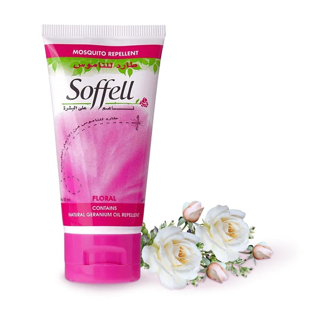 Natural Flowers Mosquito Repellent Cream 50ml - Effective and natural skin protection, refreshing scent, safe for repeated use