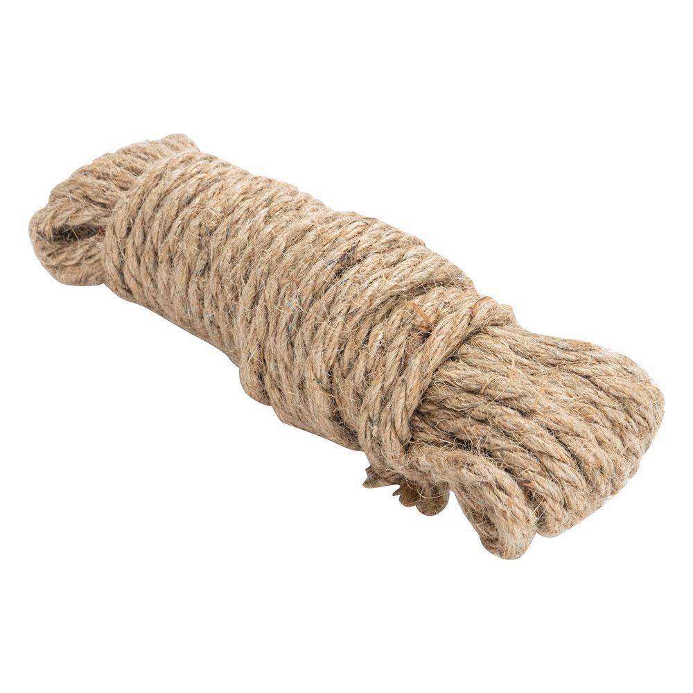 حبل متعدد الاستخدامات من الجوت 12 م- متين وموثوق، يناسب الأنشطة الخارجية، سهل الحمل والاستخدام،