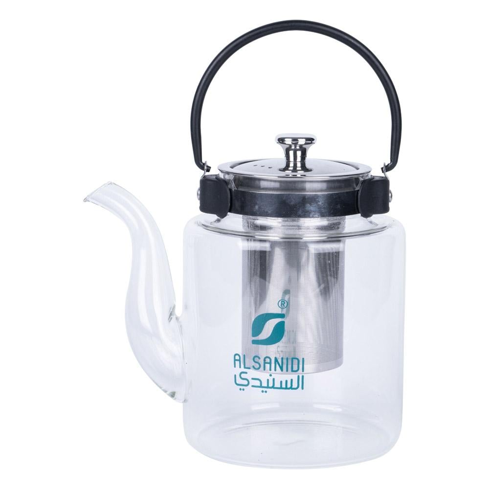 1.5L Glass Teapot - High Temperature Resistance, Prevents Tea Leaf Spill, Elegant and Transparent Design