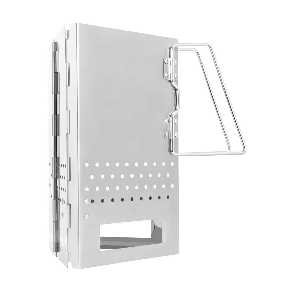 مشعل الفحم والحطب 19* 19* 29 سم- متين ويتحمل الحرارة، سهل الحمل والتخزين، مناسب للاستخدام الخارجي،ضمان سنتان