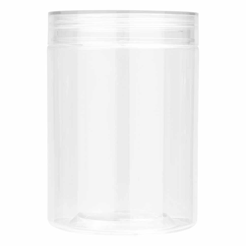 0.535 liter clear plastic spice container, keeps spices fresh, prevents moisture, 2-year warranty