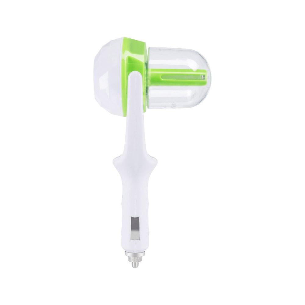 Electric Car Diffuser - Freshens and Perfumes Car Air, Charges Devices via USB, Auto-Off Safety System