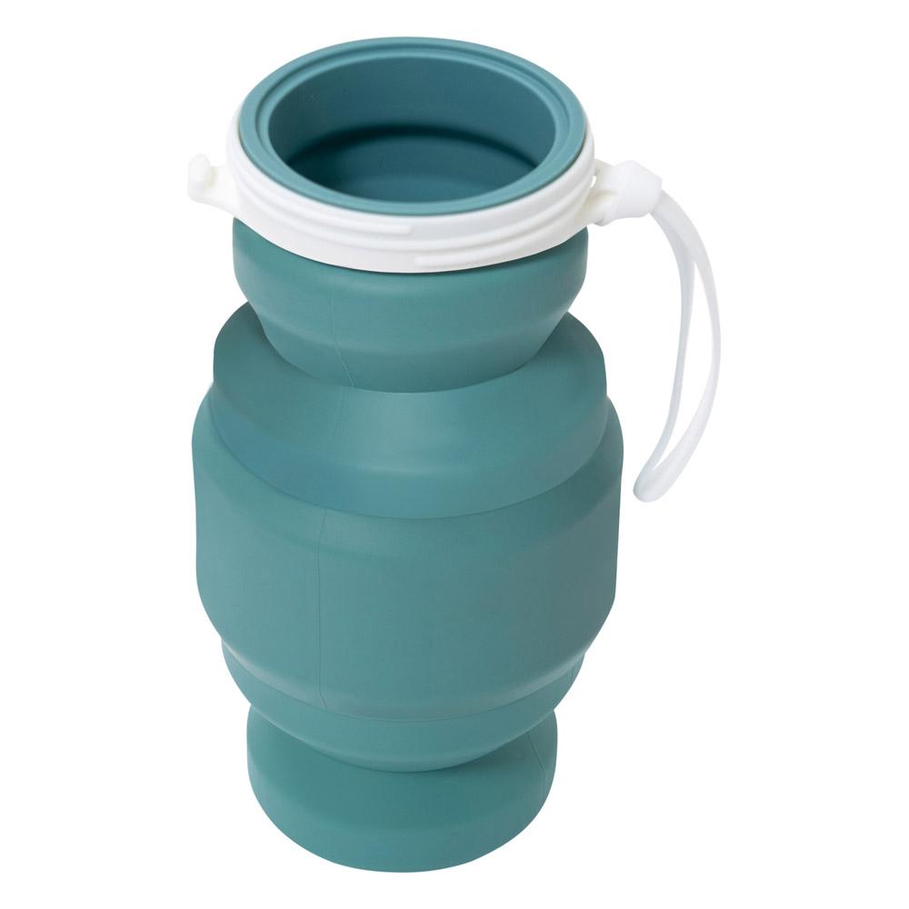 قنينة سوائل قابلة للطي 6.3* 19.8 سم - توفر مساحة، آمنة وصحية، سهلة الحمل والتنظيف،ضمان سنتان