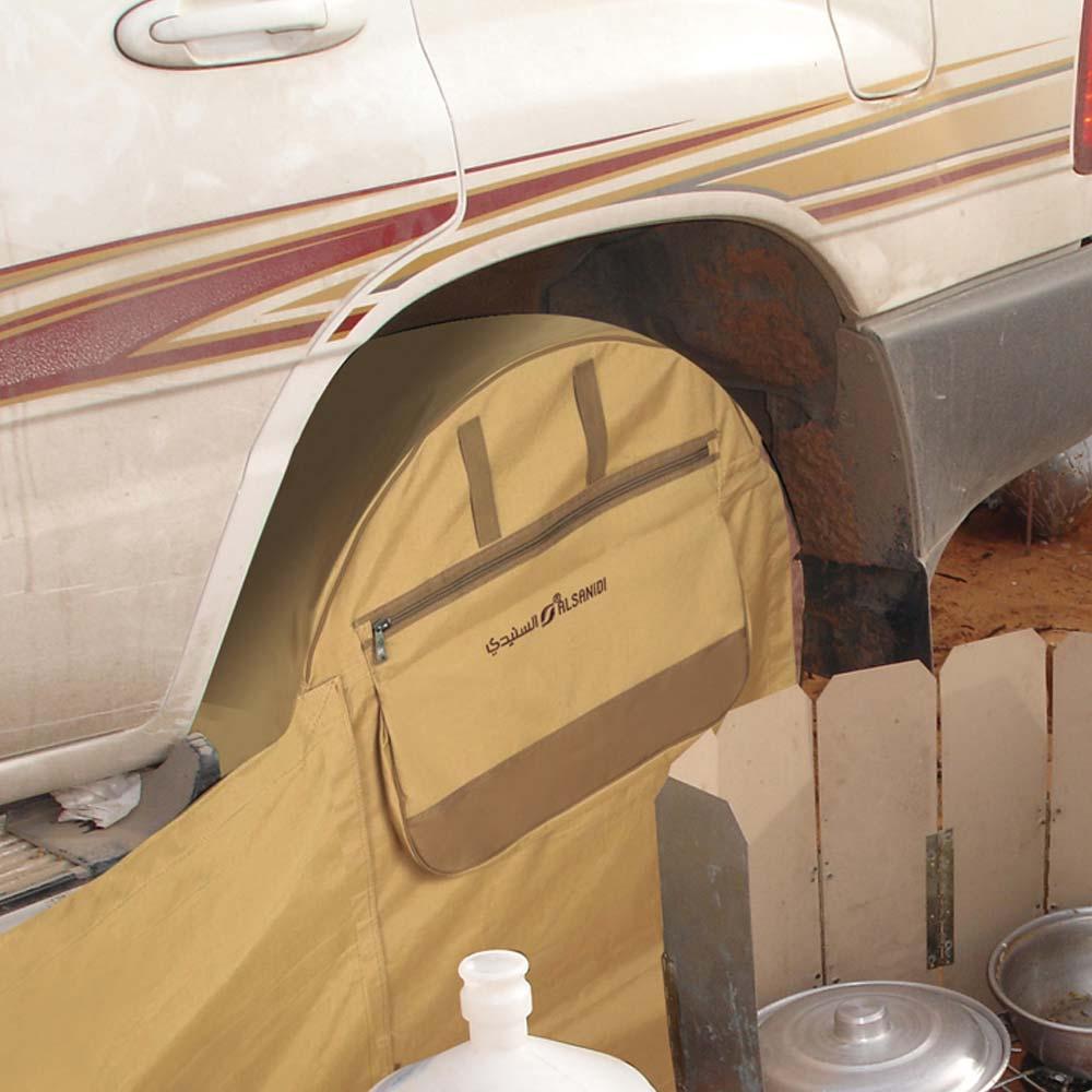 رواق بين كفرين لكل السيارات- يحمي من الرياح والغبار، يناسب جميع السيارات، سهل الحمل والتنقل،ضمان 3 سنوات