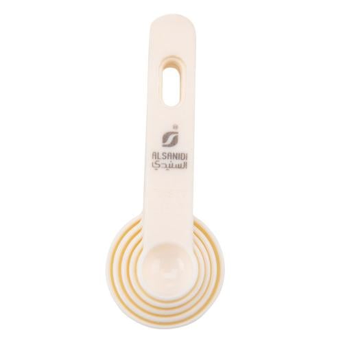 Plastic Measuring Spoon Set of 5 - High accuracy in measuring, easy to use and clean, durable and lightweight for daily use