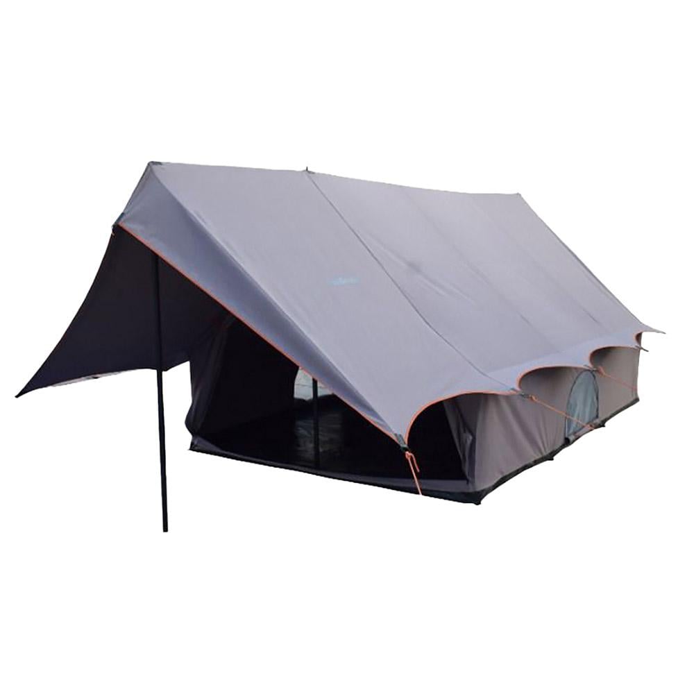 خيمة الراحة قطنية 4*3*2.4م- متينة وتتحمل الاستخدام الطويل، سهلة التركيب والنقل، توفر حماية وراحة أثناء الرحلات،ضمان سنتان