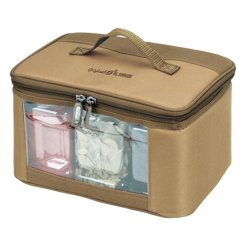 طقم علب بهارات كاملة 6 قطع- تنظم الأغراض بشكل مرتب، سهلة الحمل، تحمي المحتويات من البلل،ضمان سنتان