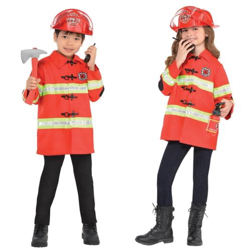 زي تنكري بشخصية رجل المطافي الشجاع للأطفالأزياء تن...