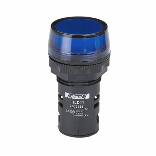 HLD1122C21B8-Indicator LED AC.DC 24V Pure Blue-HIM...