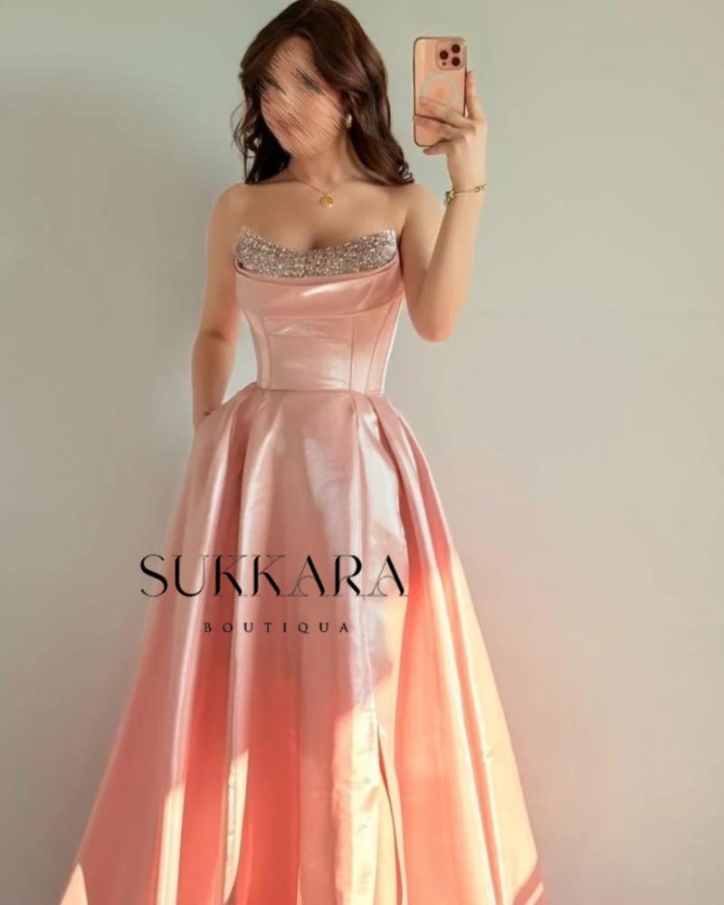 فستان انيق لمعه فخم