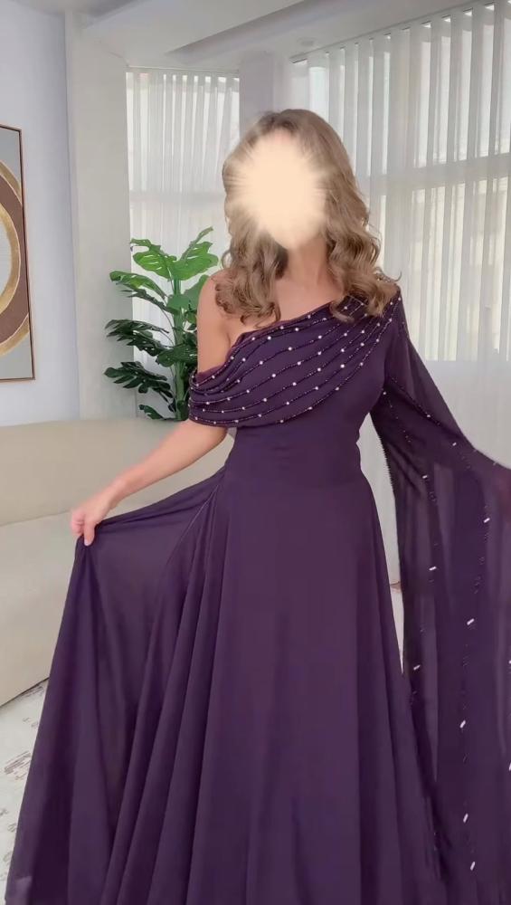 فستان موف انيق