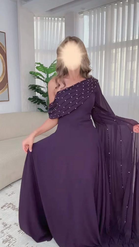 فستان موف انيق