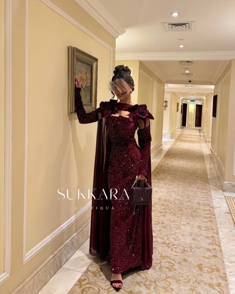 فستان مخملي ترتر