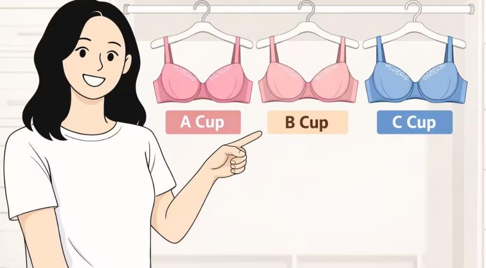 مقاسات حمالات الثدي abcd